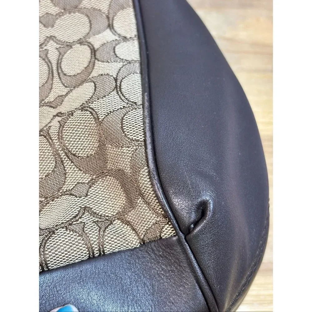 Coach Lexy Purse Shoulder Bag Brown Tan